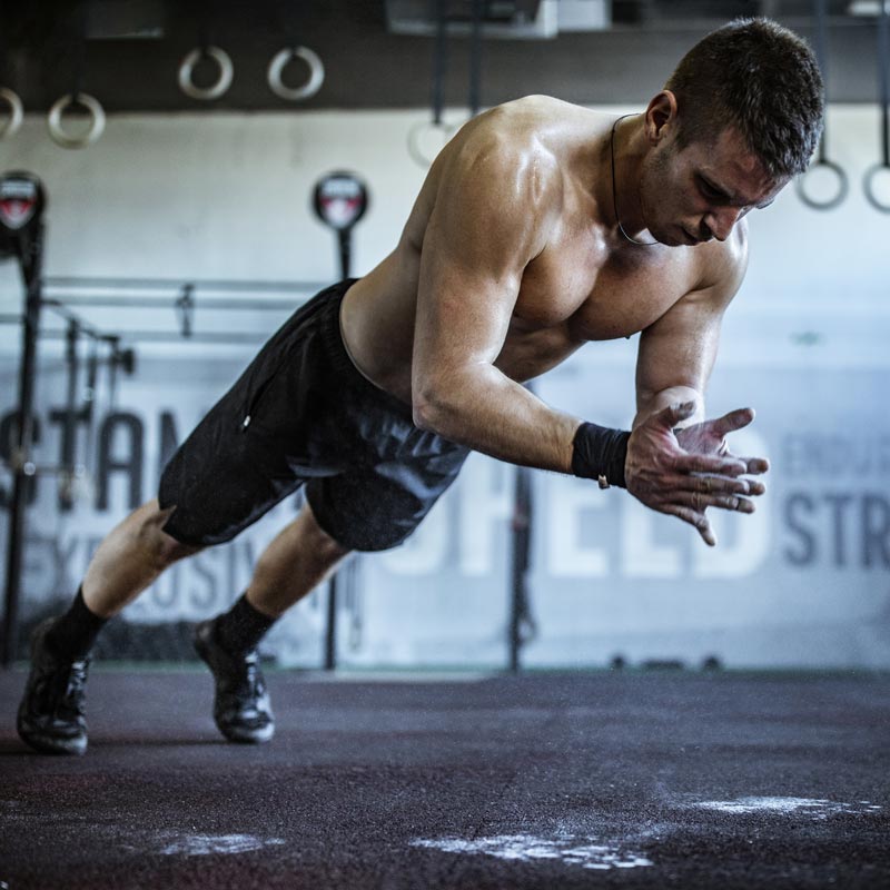 man working out