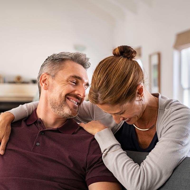 smiling couple